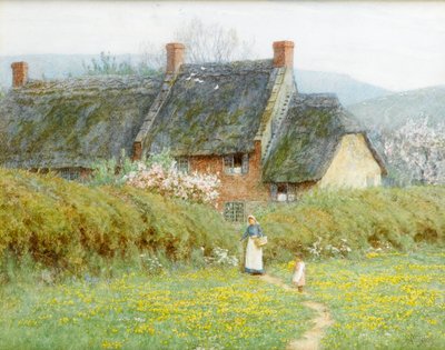 Buttercups, Near Bridport, Dorset by Helen Allingham